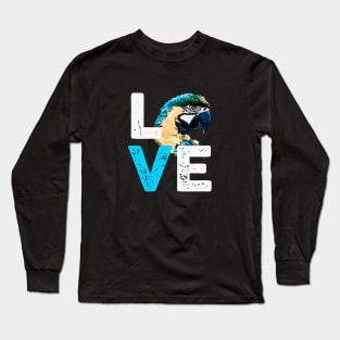 Macaw Parrot Love Funny Long Sleeve T-Shirt